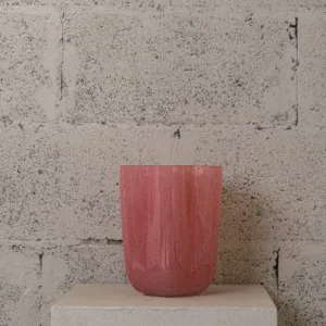 Vase en verre Rosso – Image 1