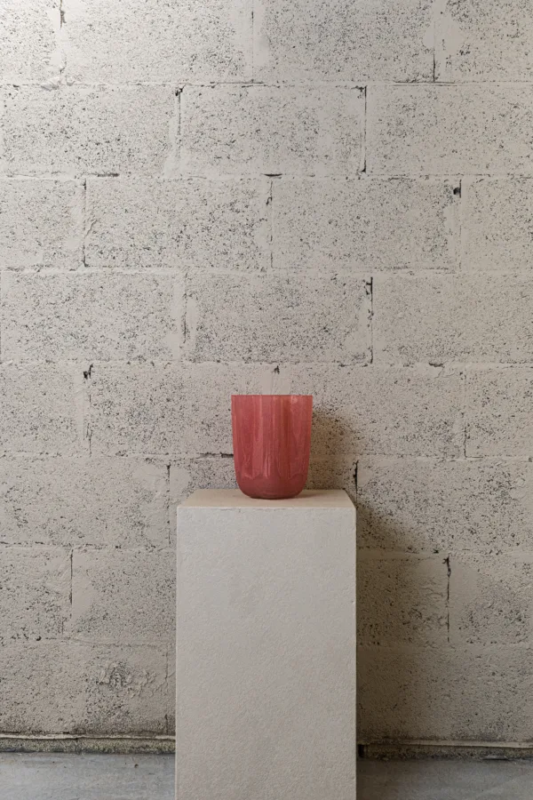 DSC04610 Vase en verre Rosso