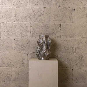 Vase imprimé 3D Noeudnoeud Chrome – Image 3