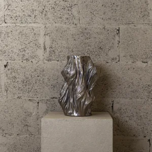 Vase imprimé 3D Noeudnoeud Chrome – Image 2