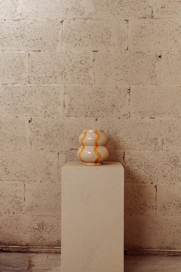 Vase en céramique Ondes solaires