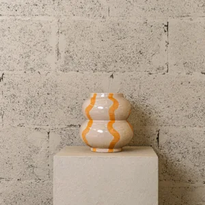 Vase en céramique Ondes solaires – Image 3