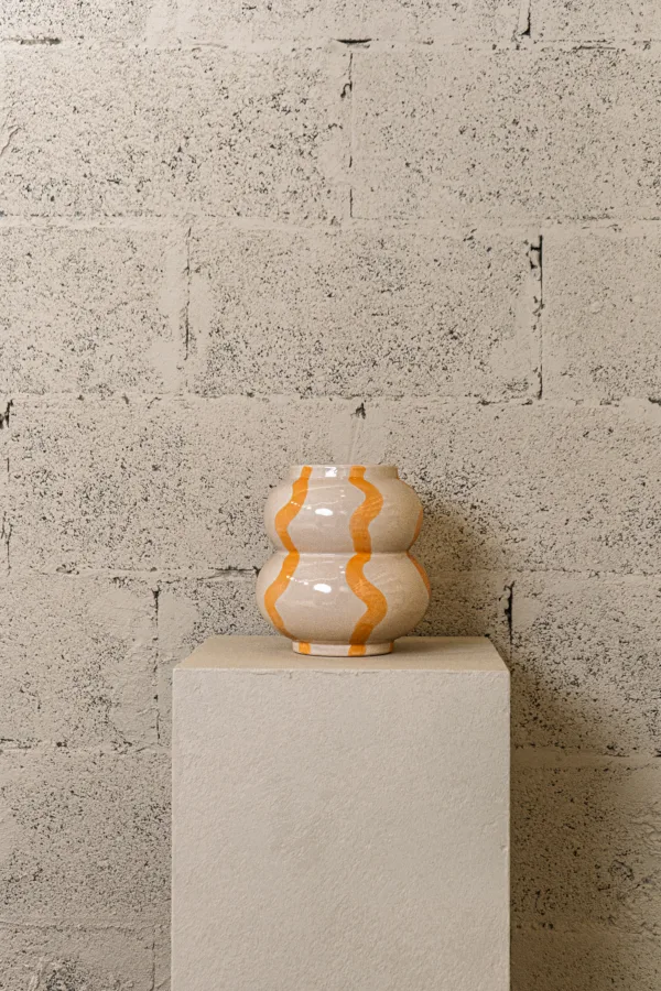 Vase en céramique Ondes solaires