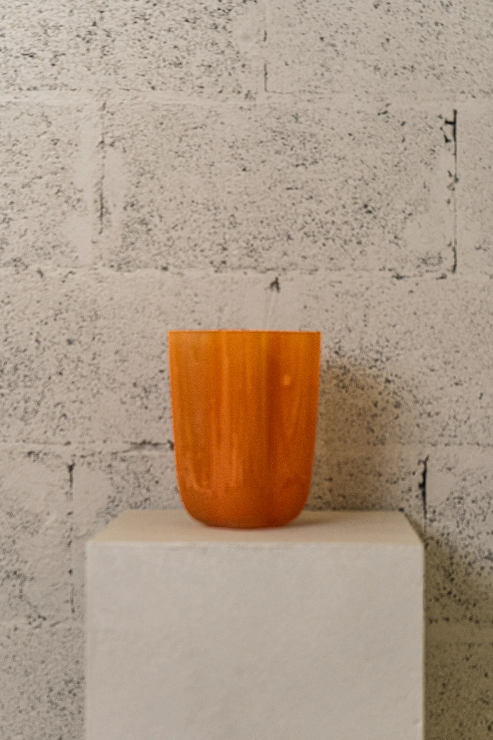Vase en verre orange Solare – Image 1