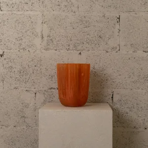 Vase en verre orange Solare – Image 3