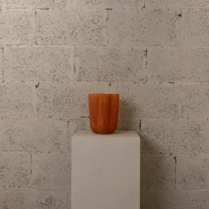Vase en verre orange Solare – Image 2