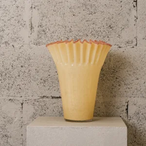 Vase en verre soufflé Tulipe solaire – Image 1