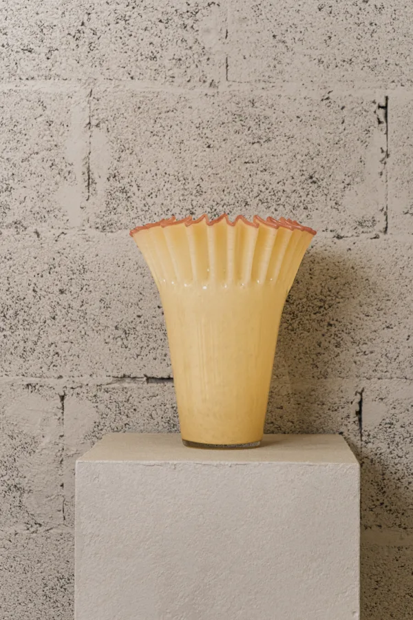 Vase en verre soufflé Tulipe solaire