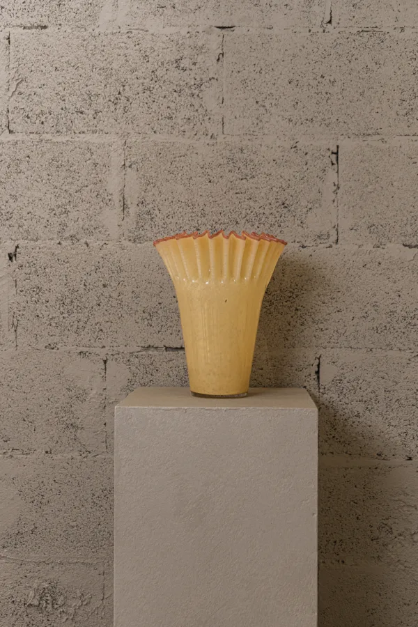 Vase en verre soufflé Tulipe solaire