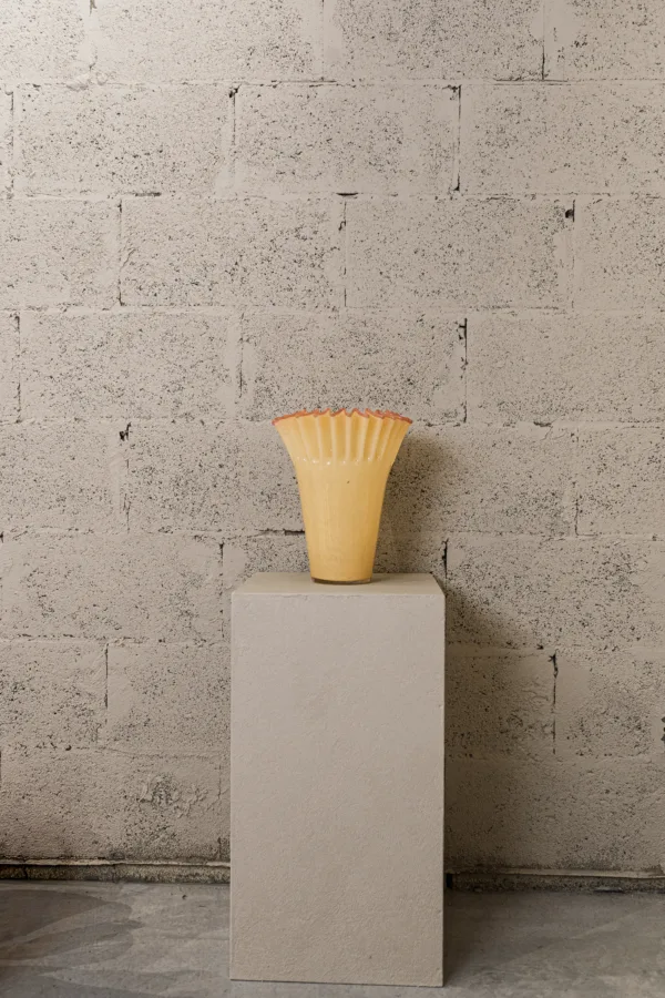 Vase en verre soufflé Tulipe solaire