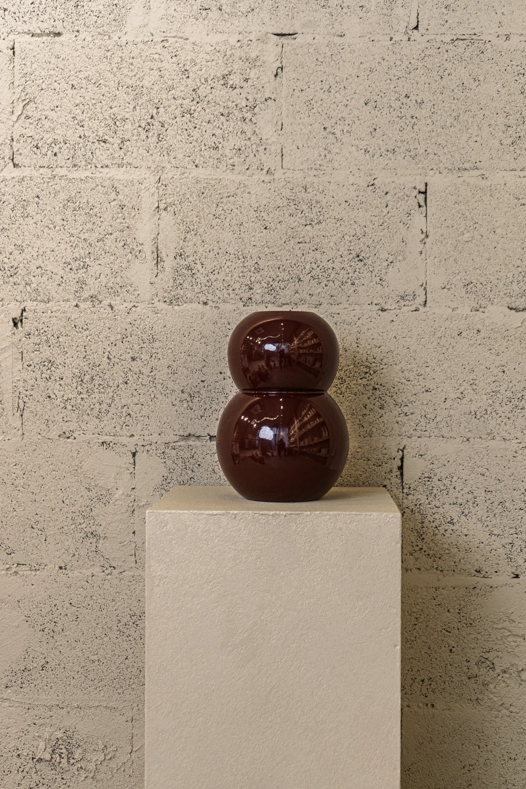 Vase en métal laqué Double bulle – Image 3