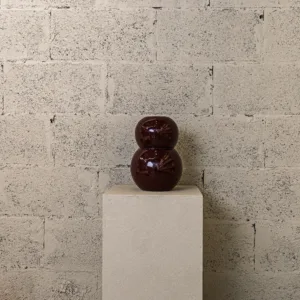 Vase en métal laqué Double bulle – Image 2