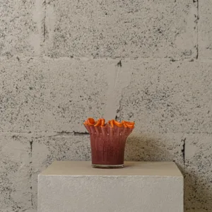 Vase en verre soufflé Corolle – Image 1