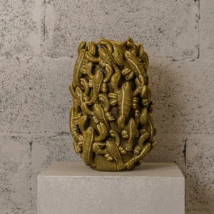 Vase Crustacés dorés – Image 1