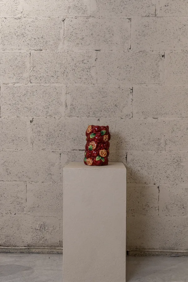 Vase Grenade en céramique émaillée