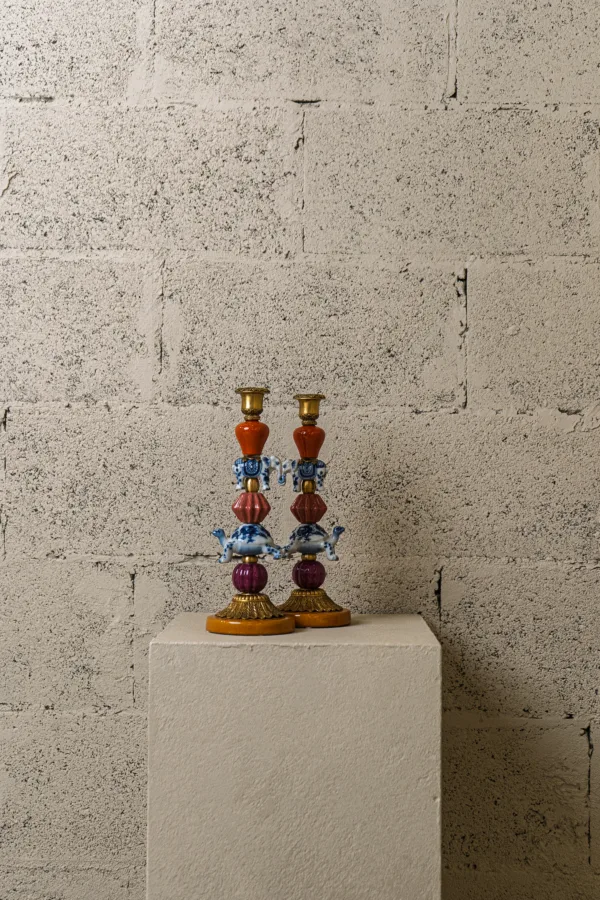 Bougeoir éléphant éclectique