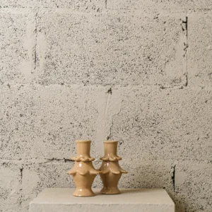 Bougeoir crème organique – Image 1