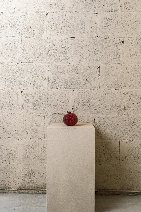 Soliflore Grenade en verre soufflé