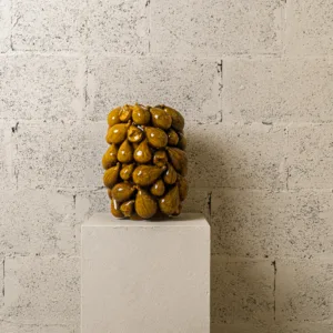 Vase Figues dorées en céramique émaillée – Image 3