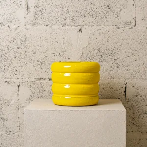 Cache-pot jaune citron – Image 1