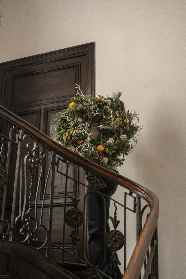 Couronne de Noël au Yust